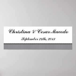 Pôster cinzas de Azeitona Preta Personalizada de 22,5"x7,