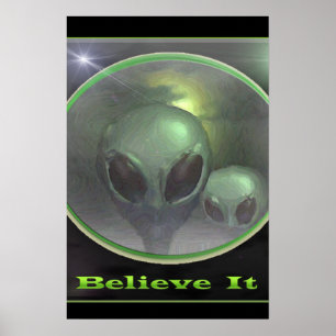 Poster Cinzas Paranormal do UFO