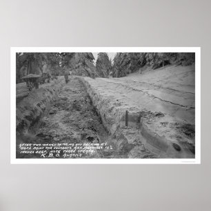 Pôster Cinzas vulcânicas no Alasca 1912