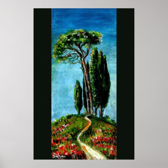 Poster CIPrestes E PINHEIROS MEDITERRÂNEOS NA TOSCANA (Frente)