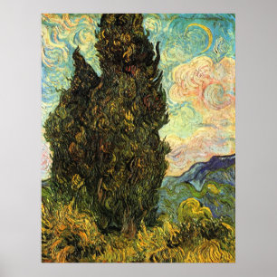 Poster Ciprestes por Vincent van Gogh