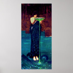 Pôster Circë Invidiosa (1892)~ Canvas de Arte Fina