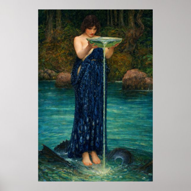 Poster Circe Invidiosa by John William Waterhouse (Frente)
