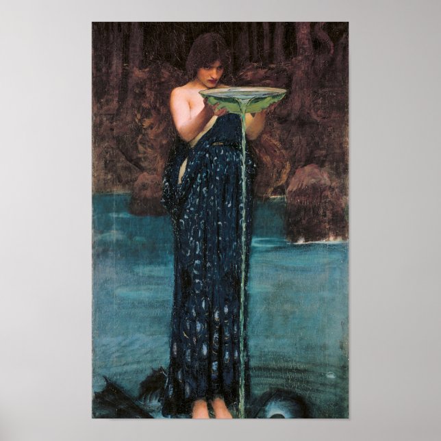 Poster Circe Invidiosa. Circe invejosa, 1892, de John Wil (Frente)