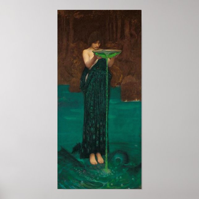 Poster Circe Invidiosa John William Waterhouse (Frente)