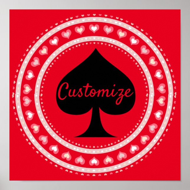 Poster Circle Hearts Black Spade Thunder_Cove  (Frente)