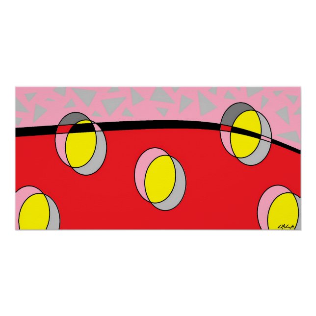 Pôster Circled Back Scrum Design (Frente)