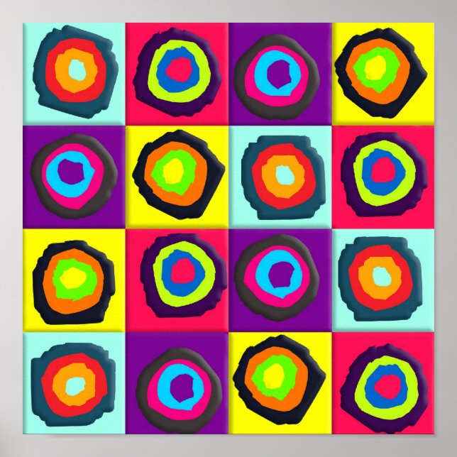 Poster circles pattern (Frente)