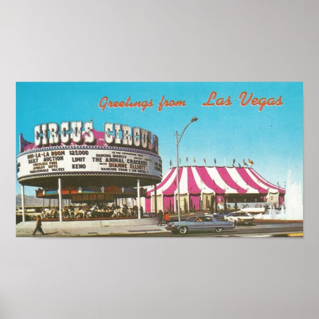 Poster Circo de Las Vegas Circus de 1960 (Frente)