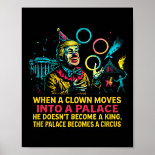 Poster Circo de Palhaço do Presidente da Política dos EUA