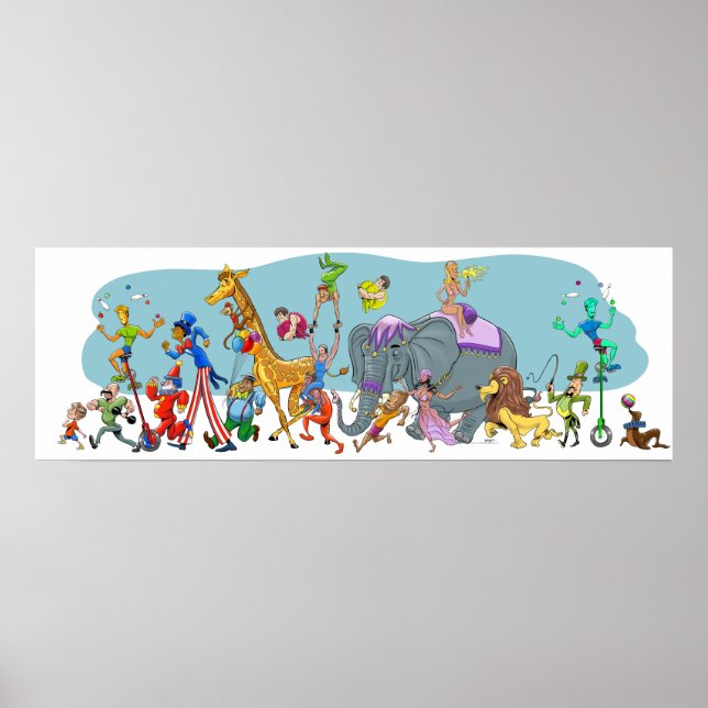 Pôster Circo Feliz Chegando à Cidade (Frente)