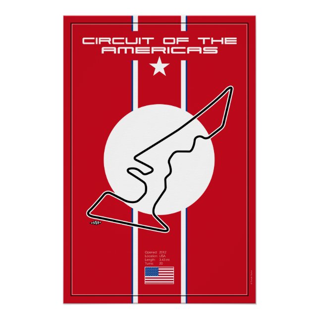 Pôster Circuit of the Americas (Frente)