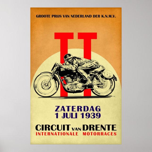 Poster Circuit Van Drente Vintage (Frente)