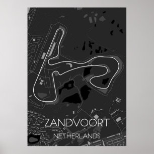 Poster Circuit Zandvoort Países Baixos
