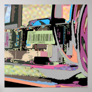 Poster circuito de computador