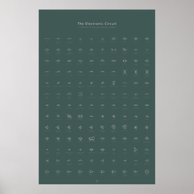 Pôster Circuito eletrônico (Frente)