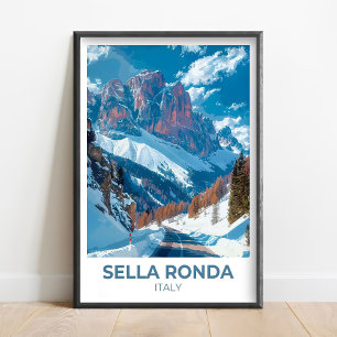 Poster Circuito Sella Ronda - Val Gardena Cartaz - Sella