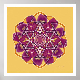 Pôster Círculo Crop Mandala 4