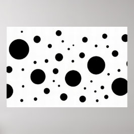 Poster Círculo de Abstrato branco preto minimalista moder
