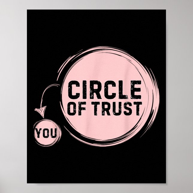 Poster Círculo de Confiança do Sarcasmo Engraçado (Frente)