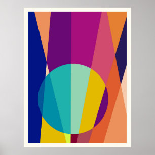Poster Círculo de fundo do padrão geométrico