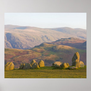 Poster Círculo de Pedra de Castlerigg, Distrito de Lake,