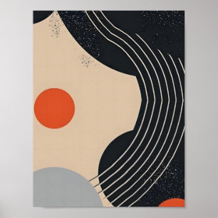 Poster Círculo e Abstrato de Curva