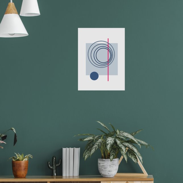 Poster Círculo Flutuante 5 Abstrato Art (Sala de Estar 1)