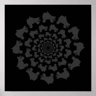 Pôster círculo skate