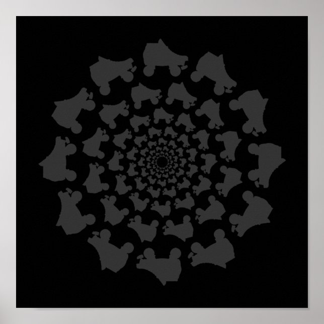 Pôster círculo skate (Frente)