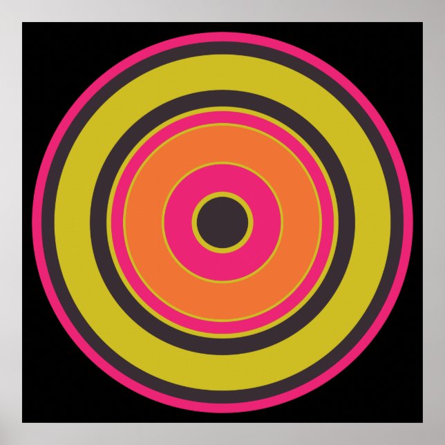 Poster Círculos Coloridos 06 (Frente)