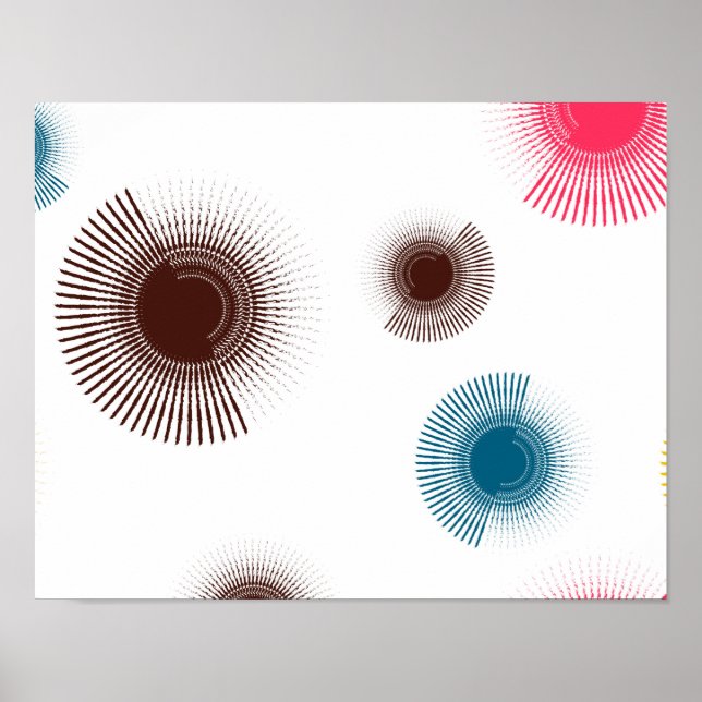 Poster Círculos coloridos, legal, de pinceladas urbanas (Frente)