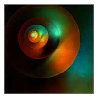 Círculos Coloridos Padrão Moderno de Arte Abstrato