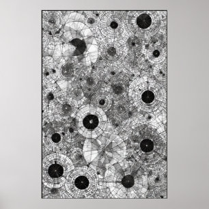Poster Círculos Concentrados: Uma Sinfonia Geométrica