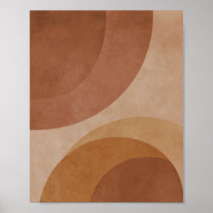 Poster Círculos de Terracota - Geométrico Minimalista