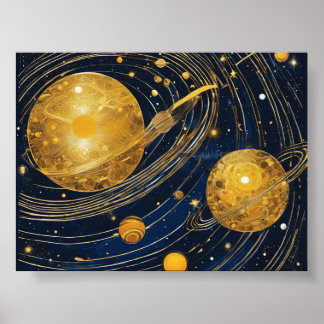 Poster Círculos do Espaço