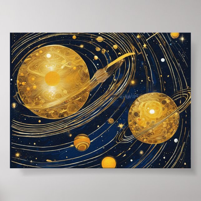 Poster Círculos do Espaço (Frente)