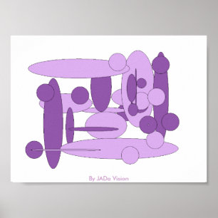 Pôster Círculos e Ovals abstratos