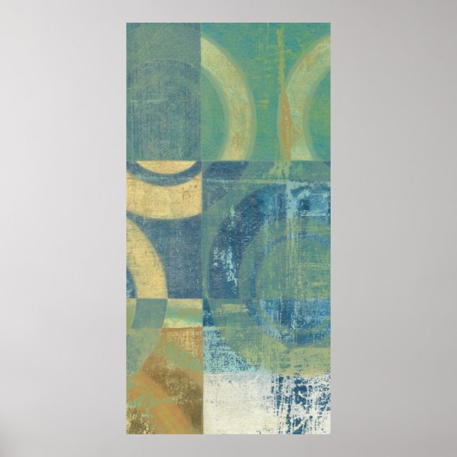 Pôster Círculos e painéis multicoloridos (Frente)