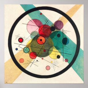 Poster Círculos em um Círculo, Kandinsky