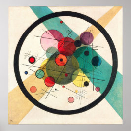 Poster Círculos num círculo, Kandinsky