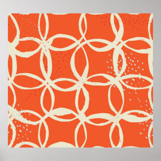 Poster Círculos sem costura tendências Design