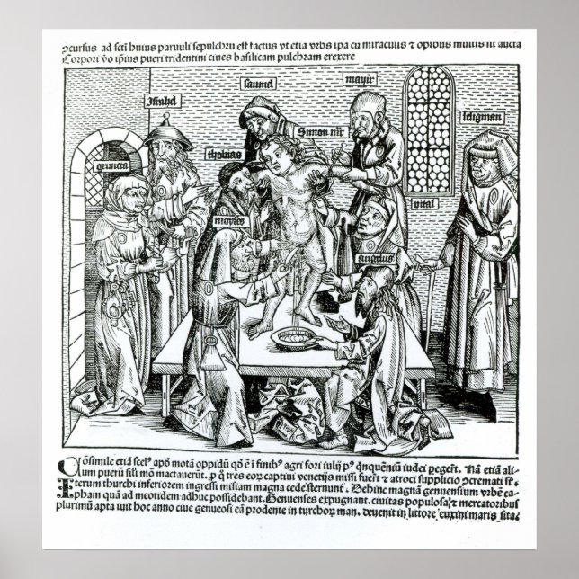 Poster Circuncisão, do Liber Chronicarum (Frente)