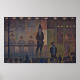 Poster Circus Sideshow por Georges Seurat