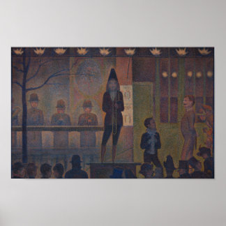 Poster Circus Sideshow por Georges Seurat