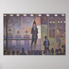 Poster Circus Sideshow por Georges Seurat, Vintage Art