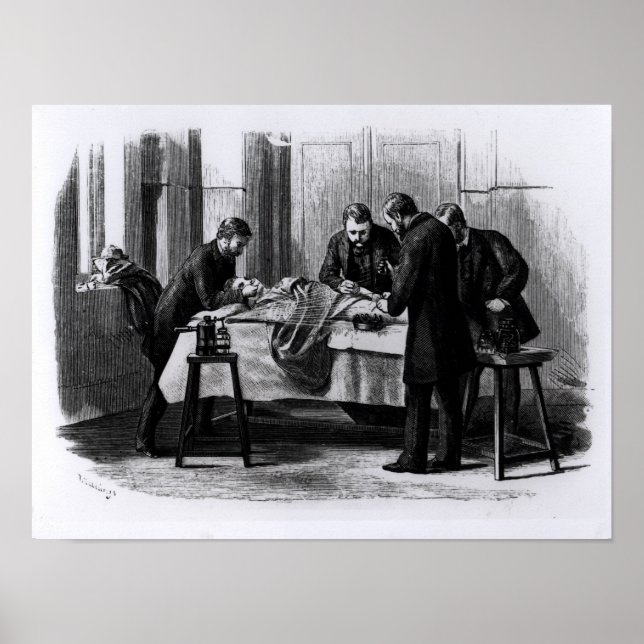 Pôster Cirurgia antisséptica, 1882 (Frente)
