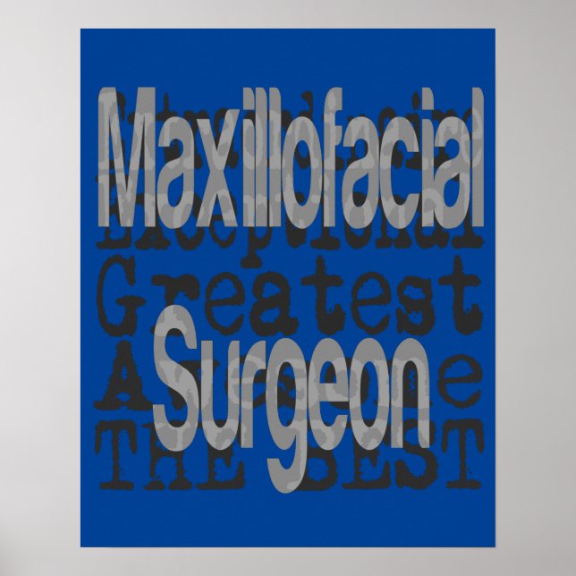 Pôster Cirurgião maxilofacial Extraordinário (Frente)