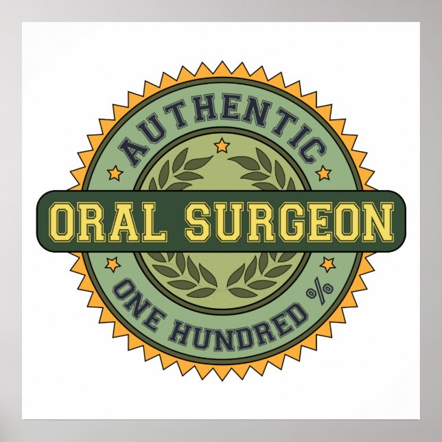 Poster Cirurgião Oral Autêntico (Frente)