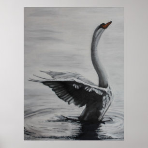 Pôster Cisne (lado esquerdo)